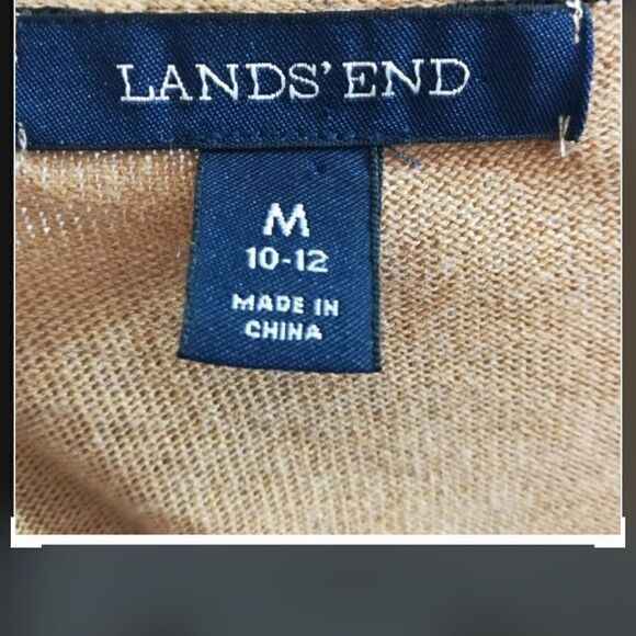 Lands’ End Striped Cardigan size M 10-12 - Picture 4 of 10